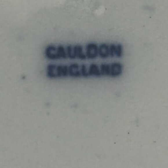 Antique 10" Royal Cauldon England  Flow Blue Turkey Dinner Plate - Picture 9 of 11